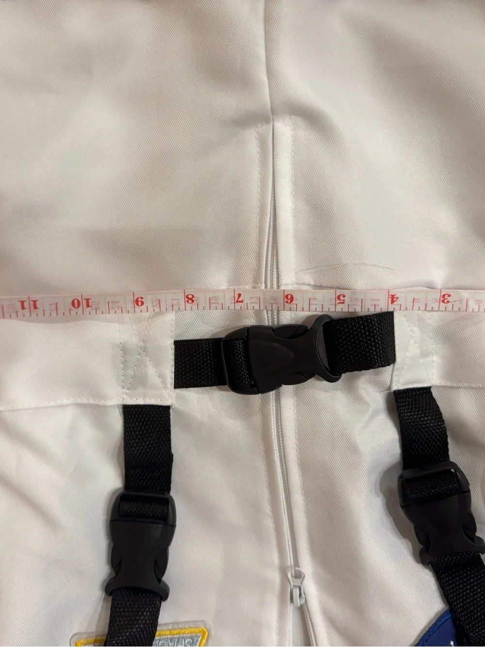 Kids White and Black NASA-Style Astronaut Jumpsuit Costume